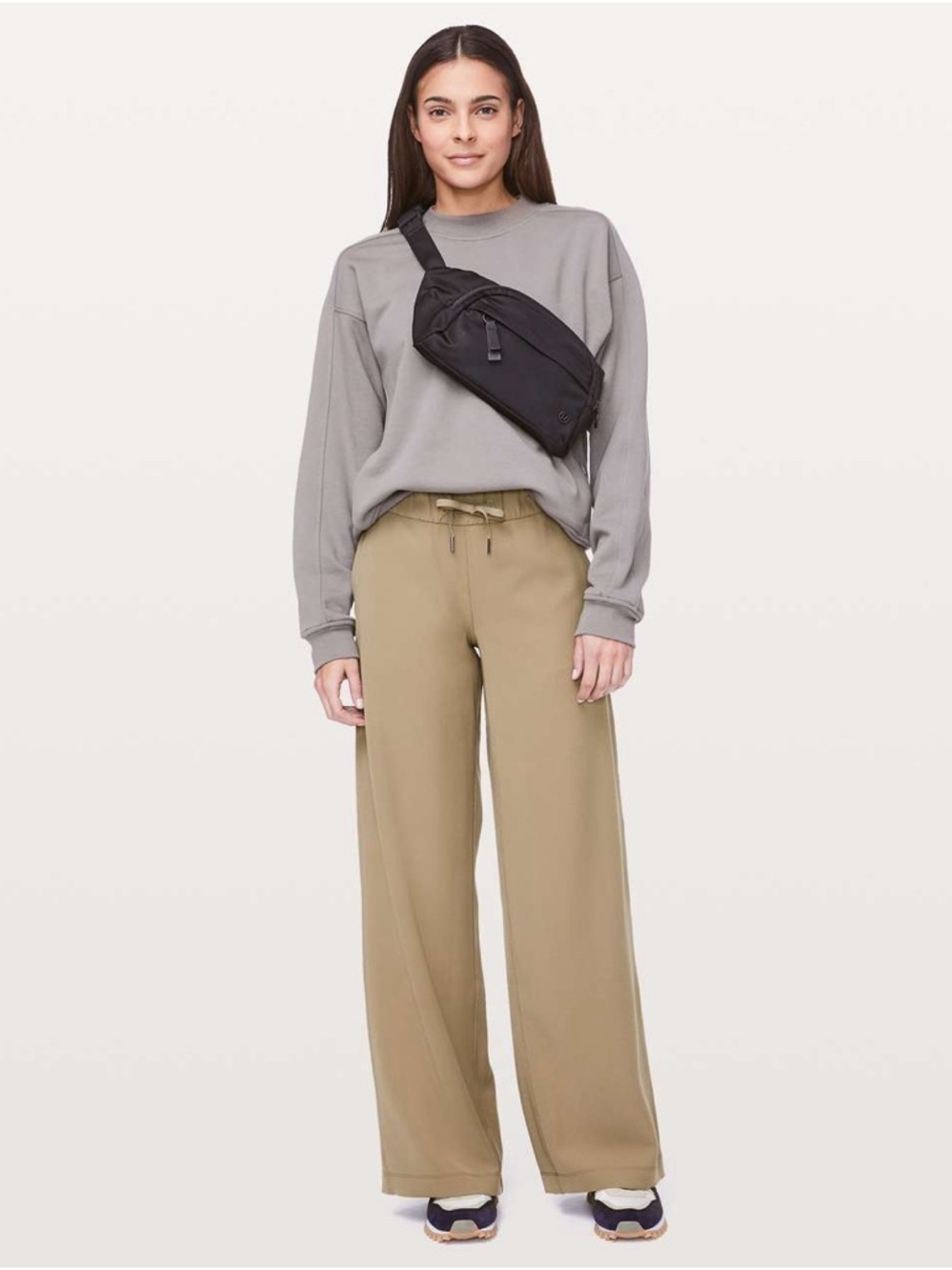 Lululemon On The Fly Pants Wide Leg Woven Tan/Brown Size 2 Women’s
